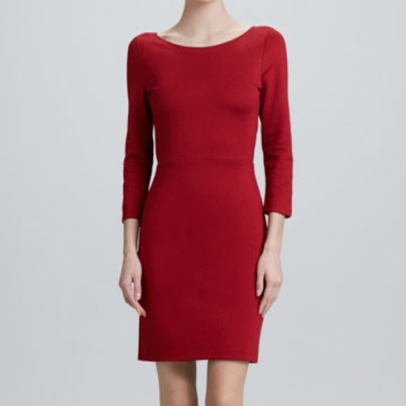 Alice + Olivia Dresses & Skirts - Alice + Olivia Bold Red Long Sleeve Dress red color size 0 shell Viscose & Nylon